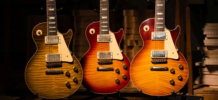 Multiple gibson les paul together