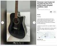 Guitar giveaway scam