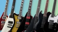 Multiple ESp guitars in a row