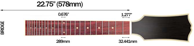 Fender Redondo Mini's Scale Length