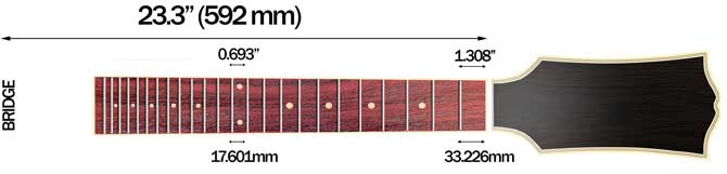 Fender FA-15 3/4 Steel's Scale Length