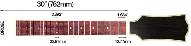Fender Limited Edition Mike Kerr Jaguar Bass's Scale Length