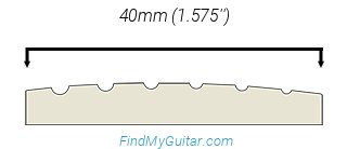 Fender Squier Paranormal Super-Sonic Nut Width