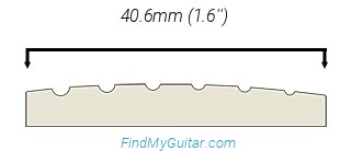 Fender Custom Dick Dale Stratocaster Nut Width