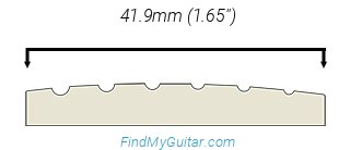 Fender Squier Paranormal Offset Telecaster Nut Width