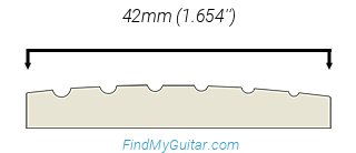 Fender Eric Johnson Stratocaster Maple Nut Width
