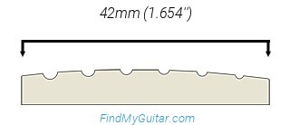 ESP LTD MH-1000 Nut Width