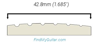 EVH 5150 Series Standard Ebony Nut Width