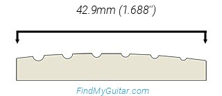 Jackson X Series Soloist SL3X DX Crackle Nut Width