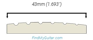 ESP LTD AS-1FR Nut Width