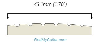 Gibson Les Paul Modern Figured Nut Width