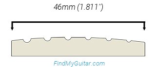 Ibanez TOD10N Nut Width