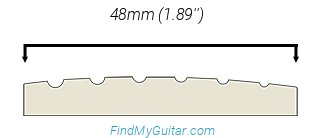 ESP LTD SN-1007HT Baritone Nut Width