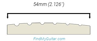 ESP LTD JR-208 Nut Width